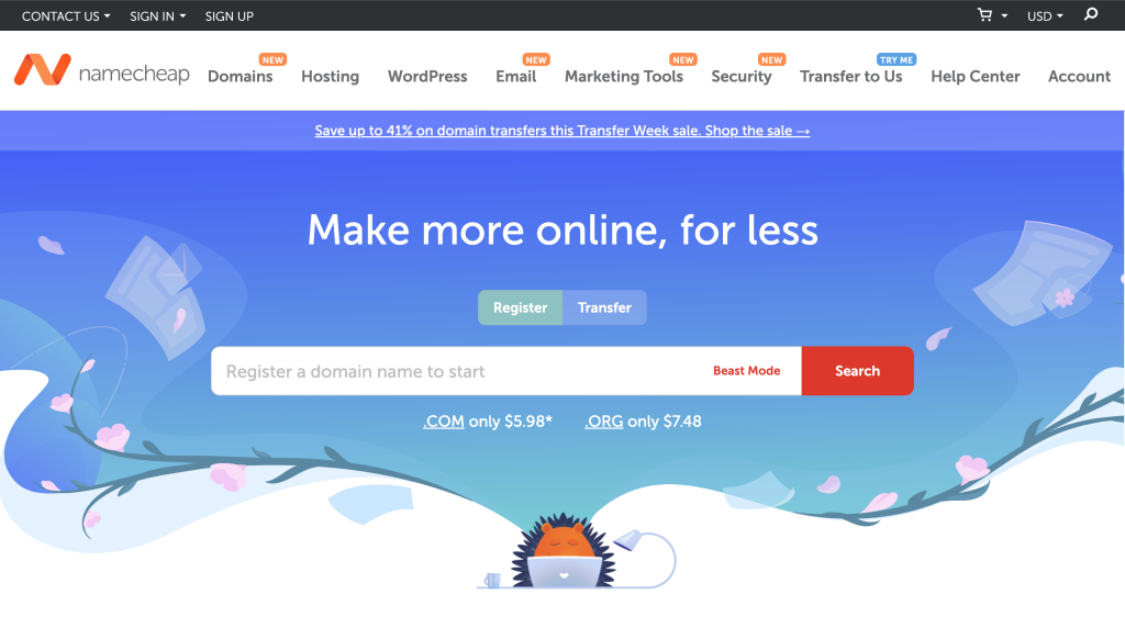 how  to buy or register domain with namecheap